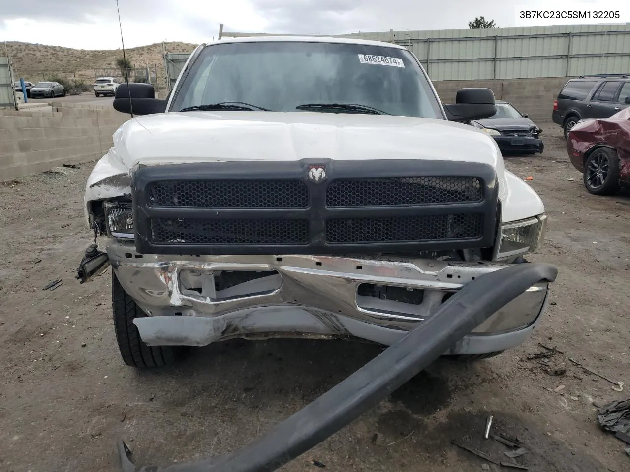 1995 Dodge Ram 2500 VIN: 3B7KC23C5SM132205 Lot: 68624674