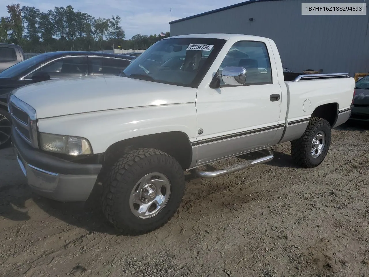 1995 Dodge Ram 1500 VIN: 1B7HF16Z1SS294593 Lot: 69958734