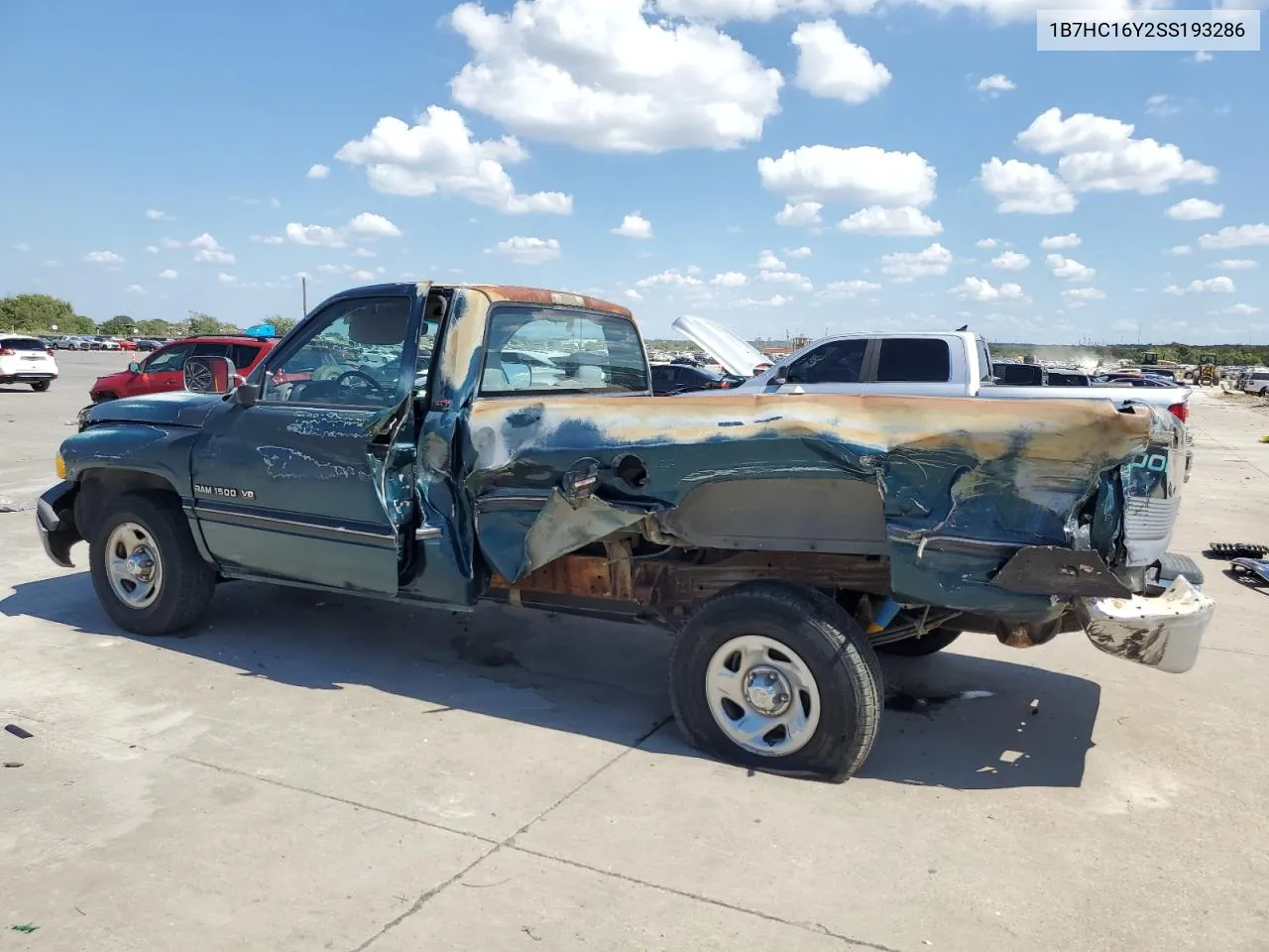 1995 Dodge Ram 1500 VIN: 1B7HC16Y2SS193286 Lot: 71836004