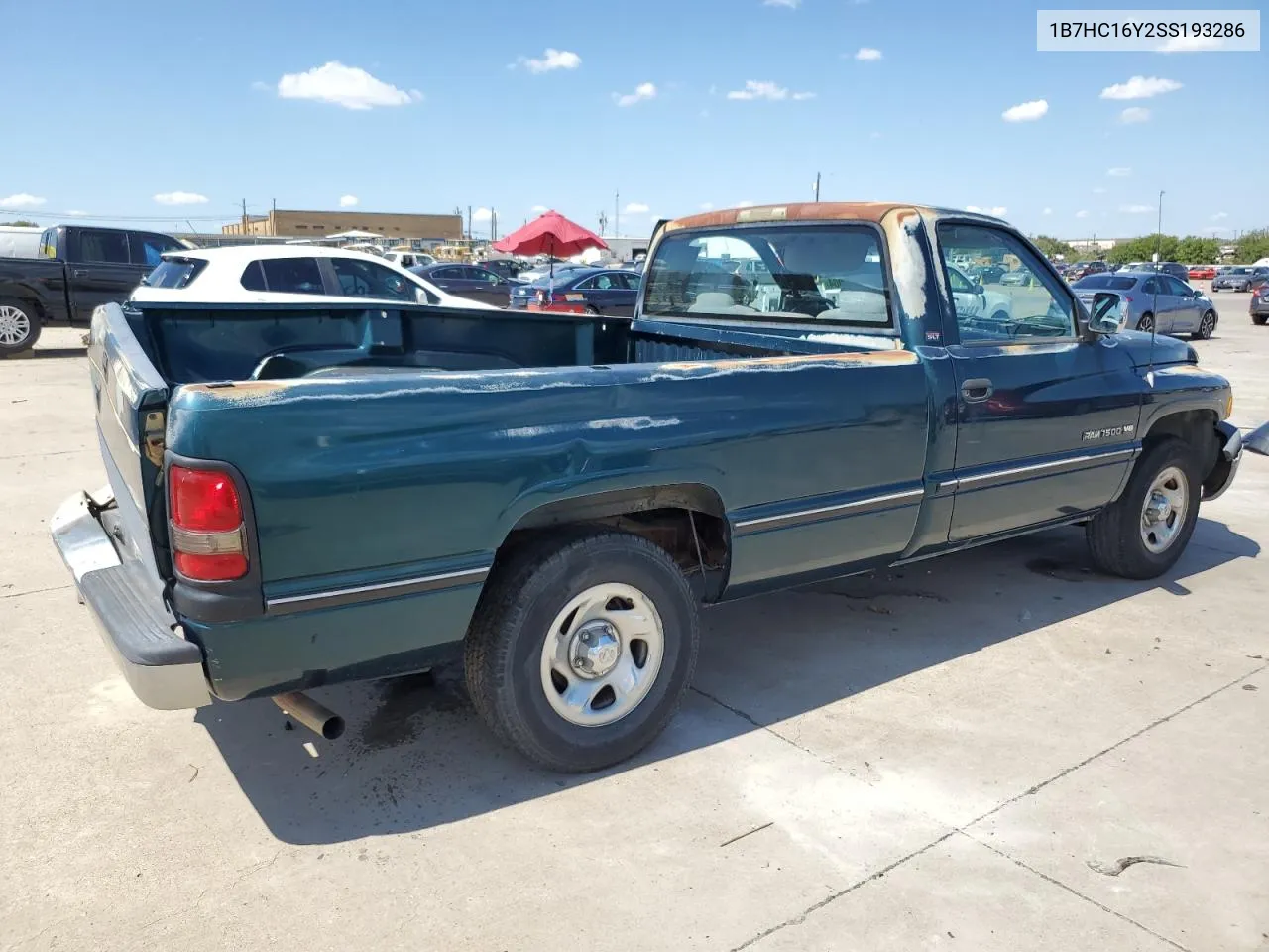 1995 Dodge Ram 1500 VIN: 1B7HC16Y2SS193286 Lot: 71836004