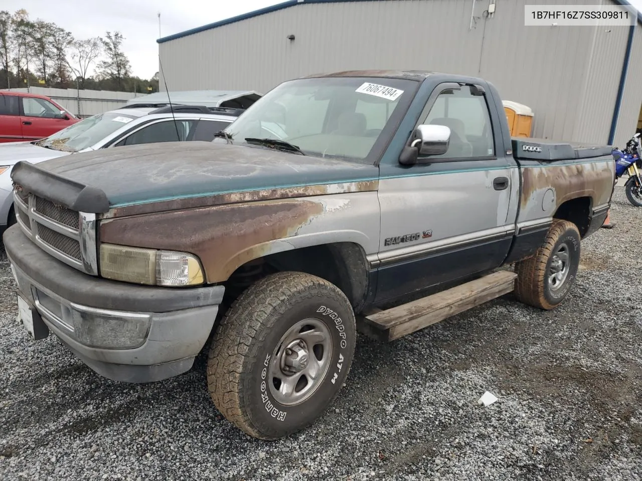 1995 Dodge Ram 1500 VIN: 1B7HF16Z7SS309811 Lot: 76067494