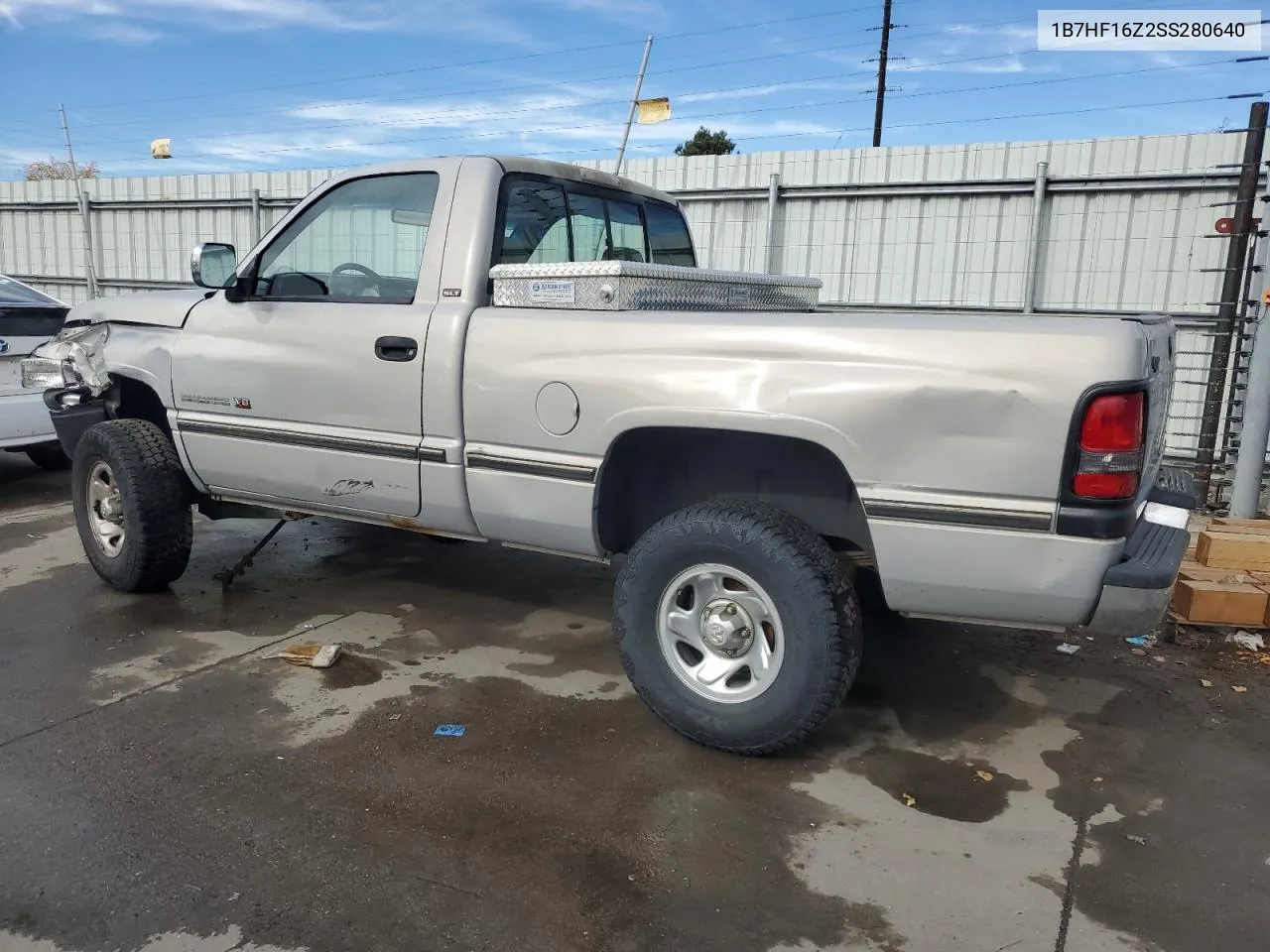 1995 Dodge Ram 1500 VIN: 1B7HF16Z2SS280640 Lot: 78192444