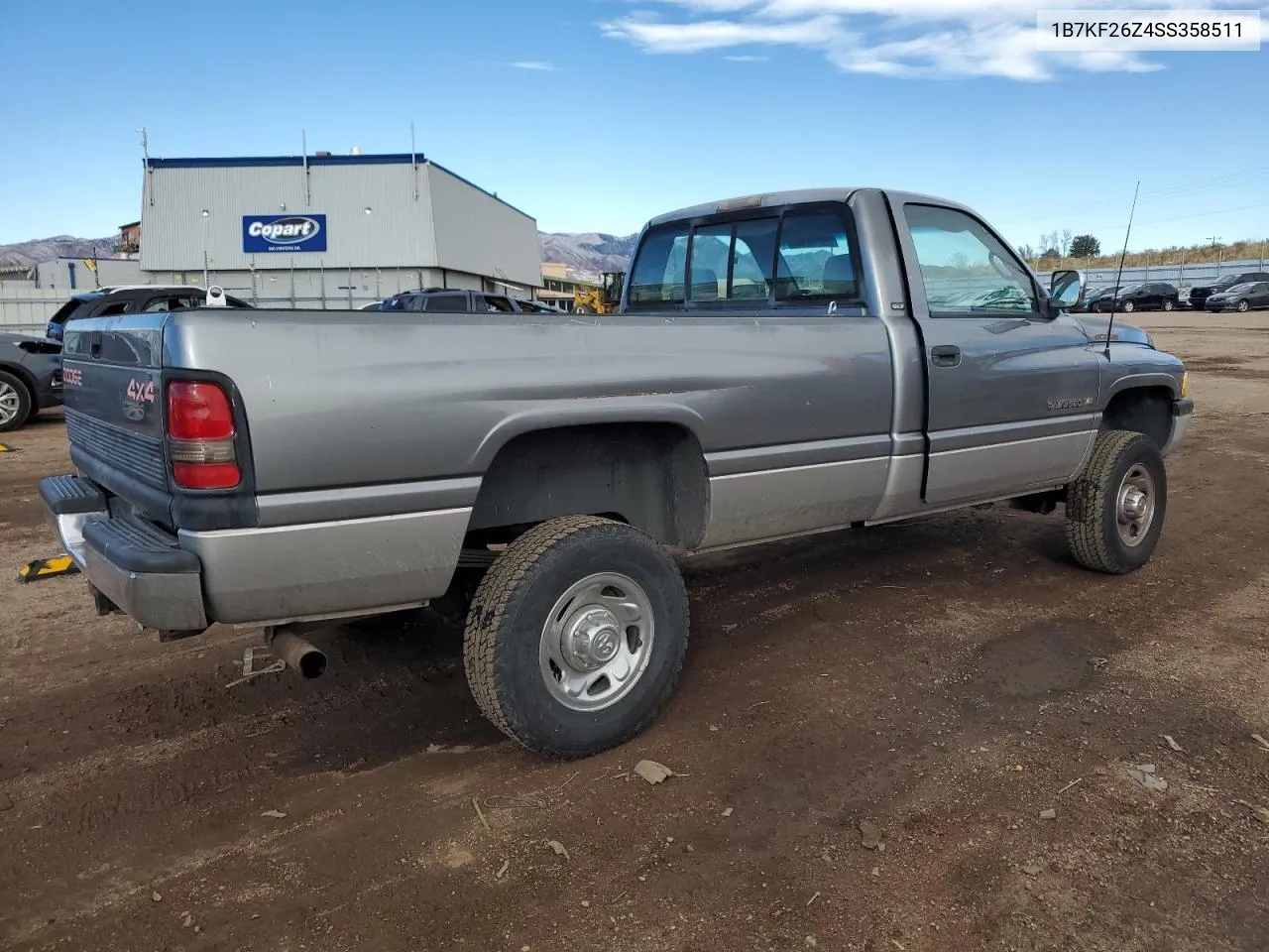 1995 Dodge Ram 2500 VIN: 1B7KF26Z4SS358511 Lot: 79273244