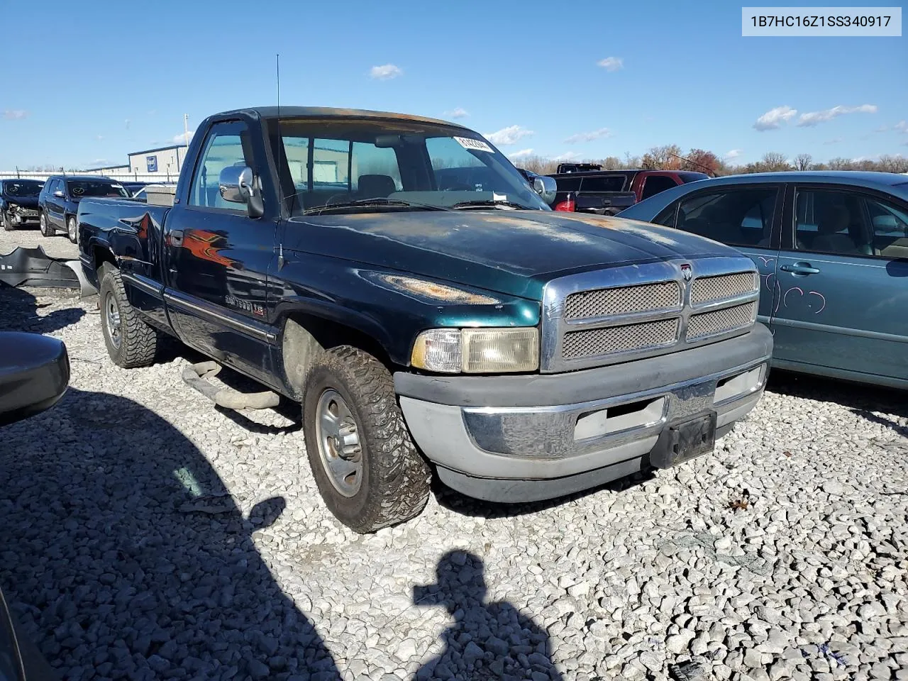 1995 Dodge Ram 1500 VIN: 1B7HC16Z1SS340917 Lot: 81422944