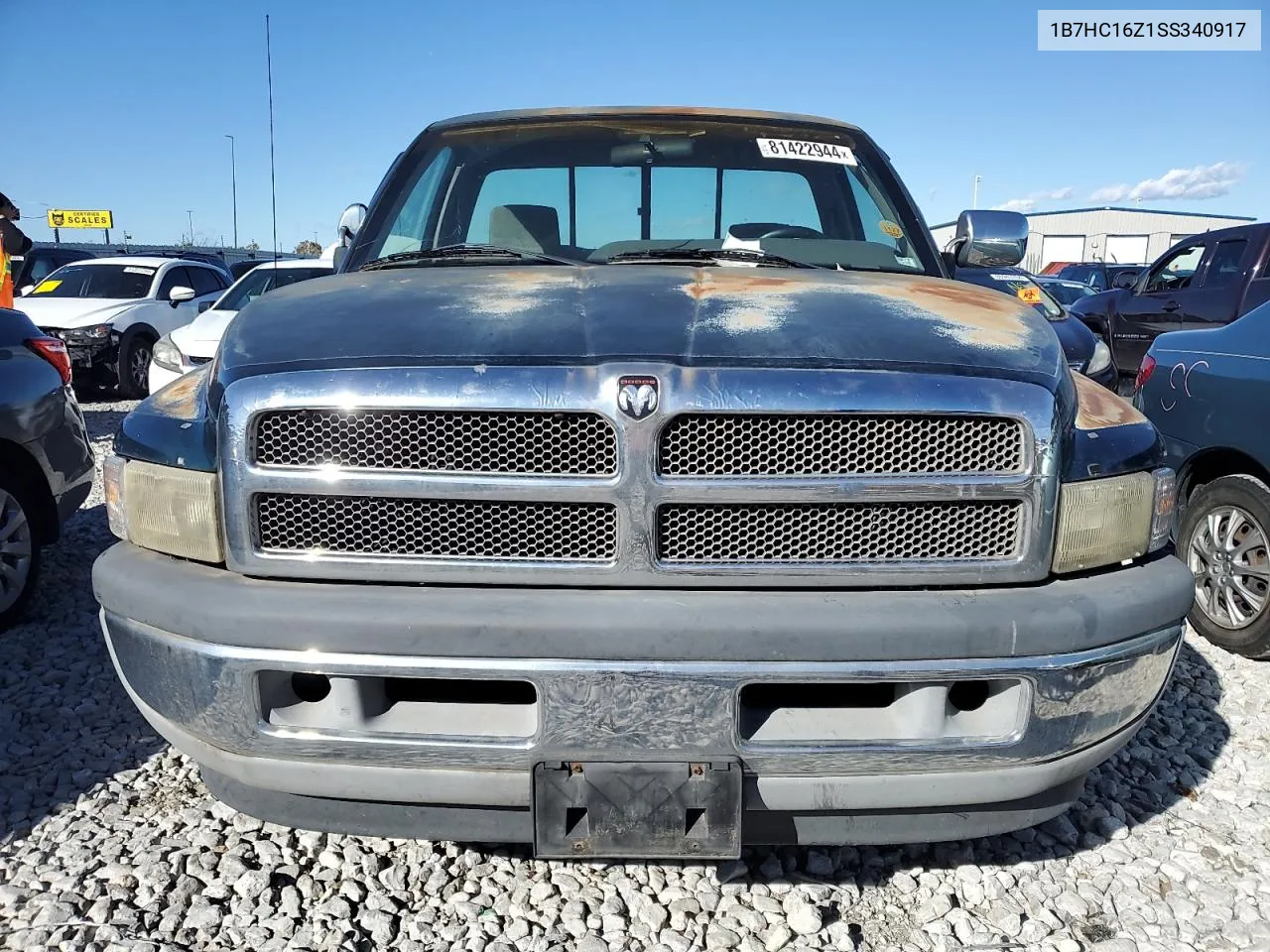 1995 Dodge Ram 1500 VIN: 1B7HC16Z1SS340917 Lot: 81422944