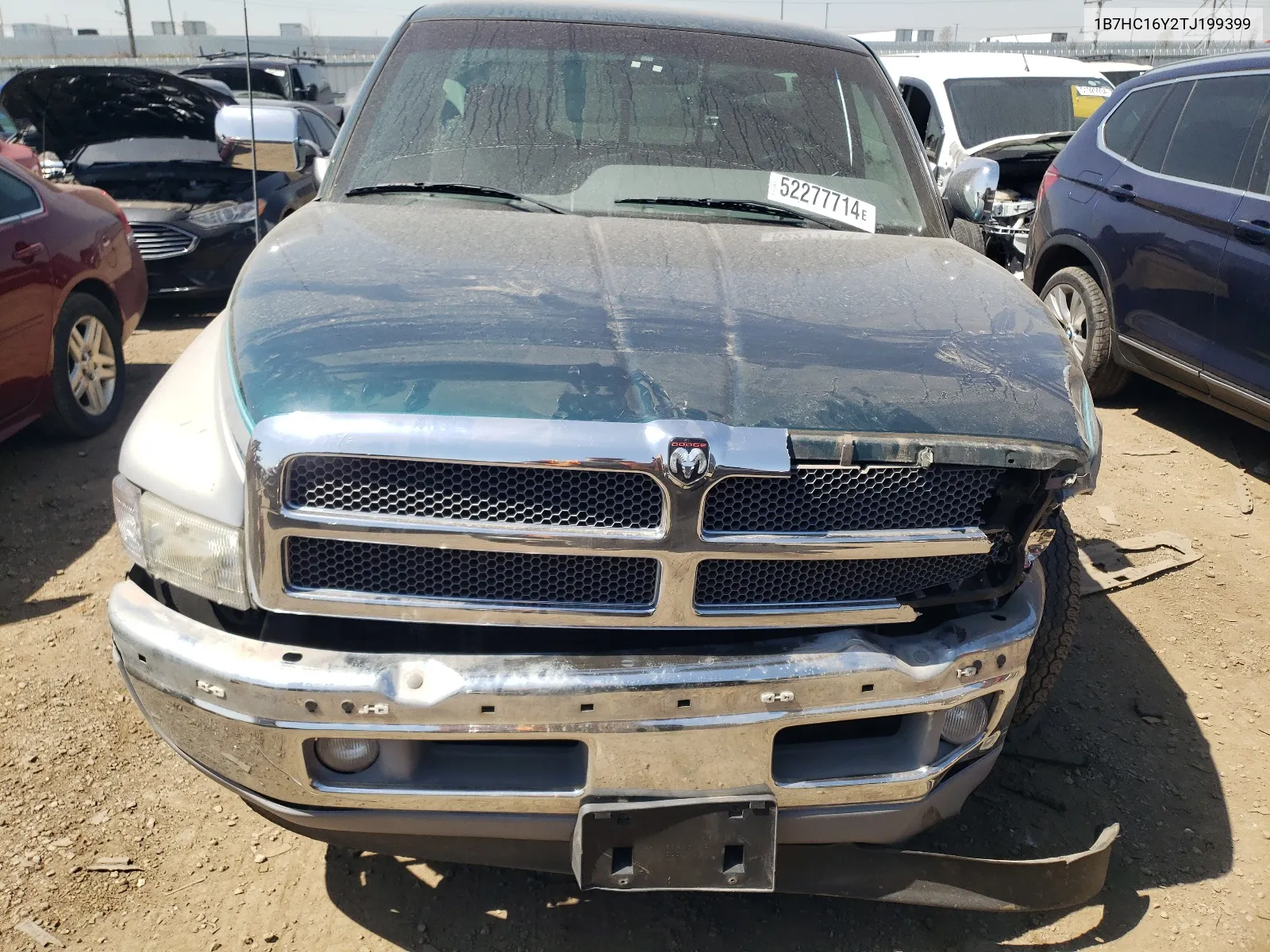 1996 Dodge Ram 1500 VIN: 1B7HC16Y2TJ199399 Lot: 52277714