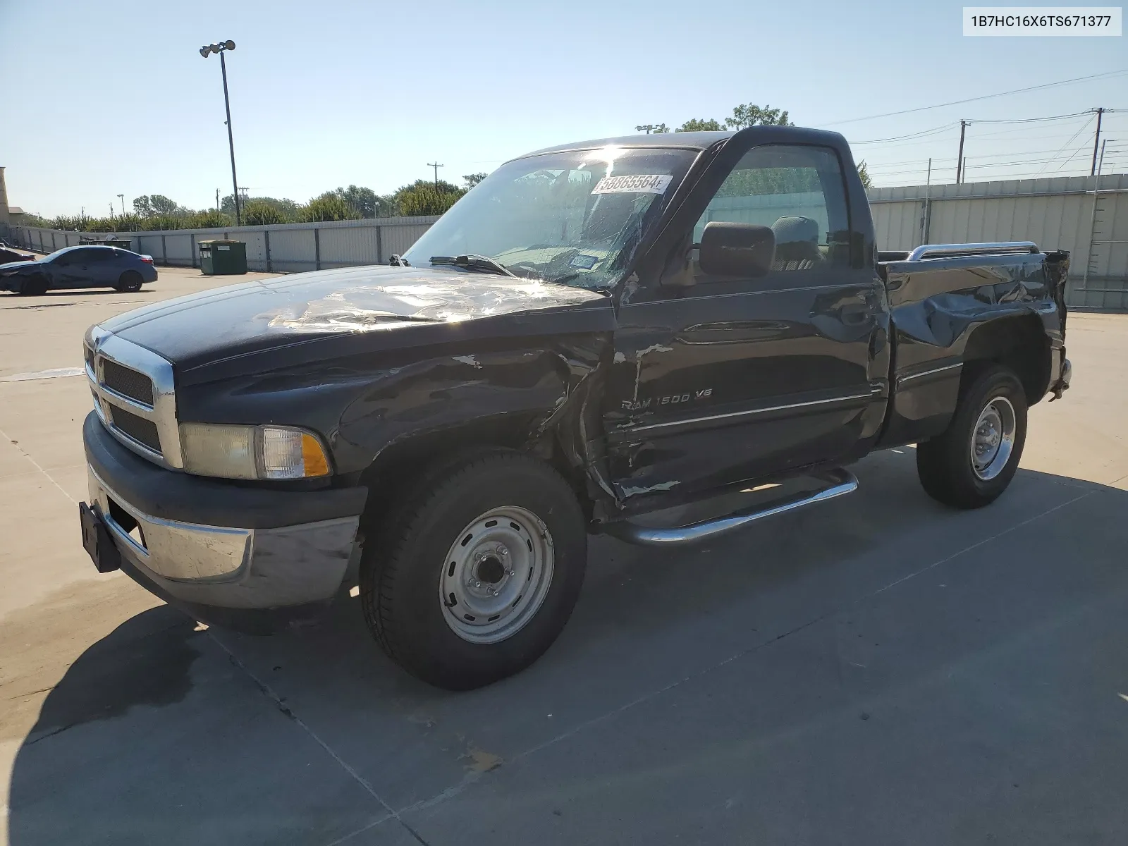 1996 Dodge Ram 1500 VIN: 1B7HC16X6TS671377 Lot: 58865564