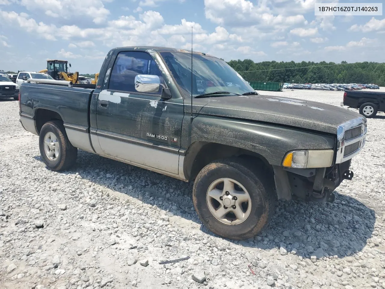 1996 Dodge Ram 1500 VIN: 1B7HC16Z0TJ140263 Lot: 58914204