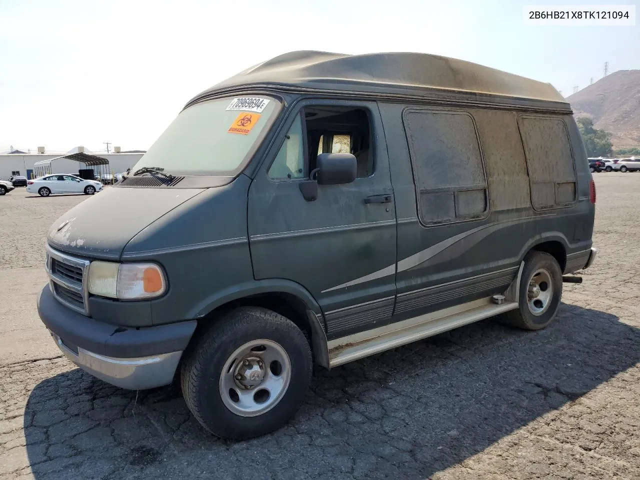 1996 Dodge Ram Van B2500 VIN: 2B6HB21X8TK121094 Lot: 70969694