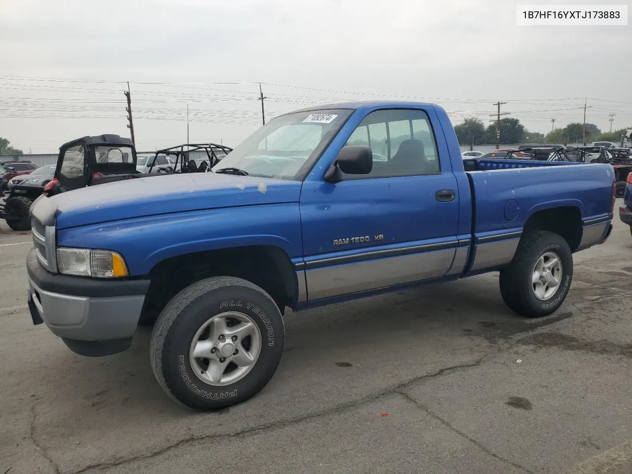 1996 Dodge Ram 1500 VIN: 1B7HF16YXTJ173883 Lot: 71092674