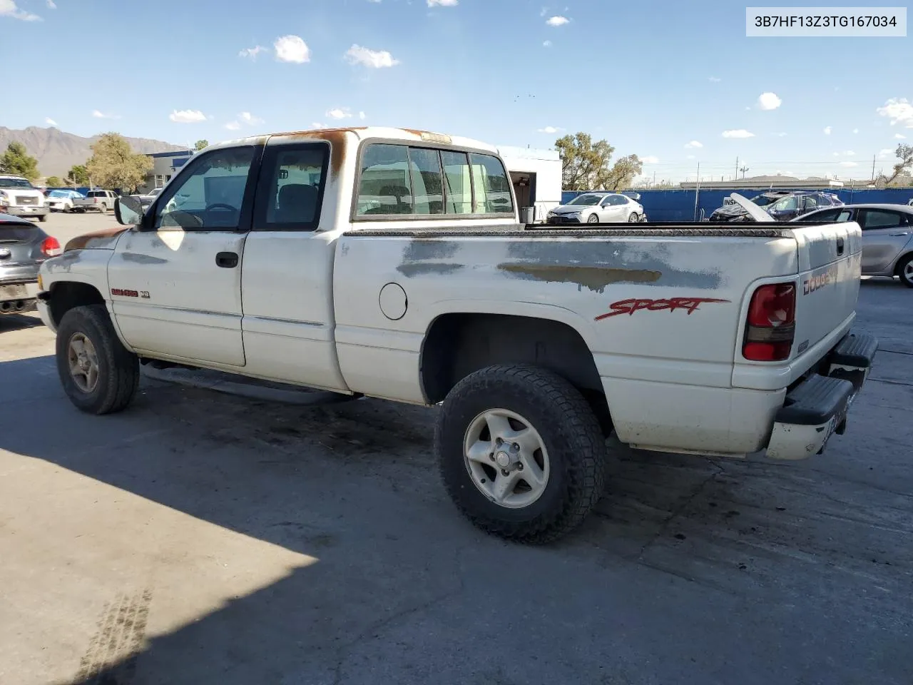 1996 Dodge Ram 1500 VIN: 3B7HF13Z3TG167034 Lot: 72042524