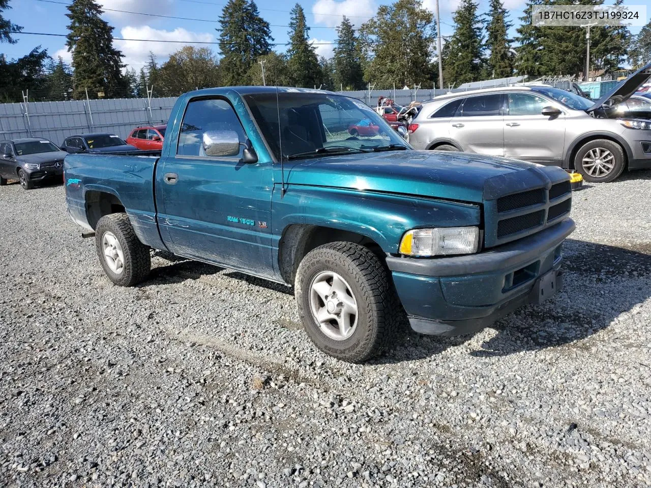 1996 Dodge Ram 1500 VIN: 1B7HC16Z3TJ199324 Lot: 75459454