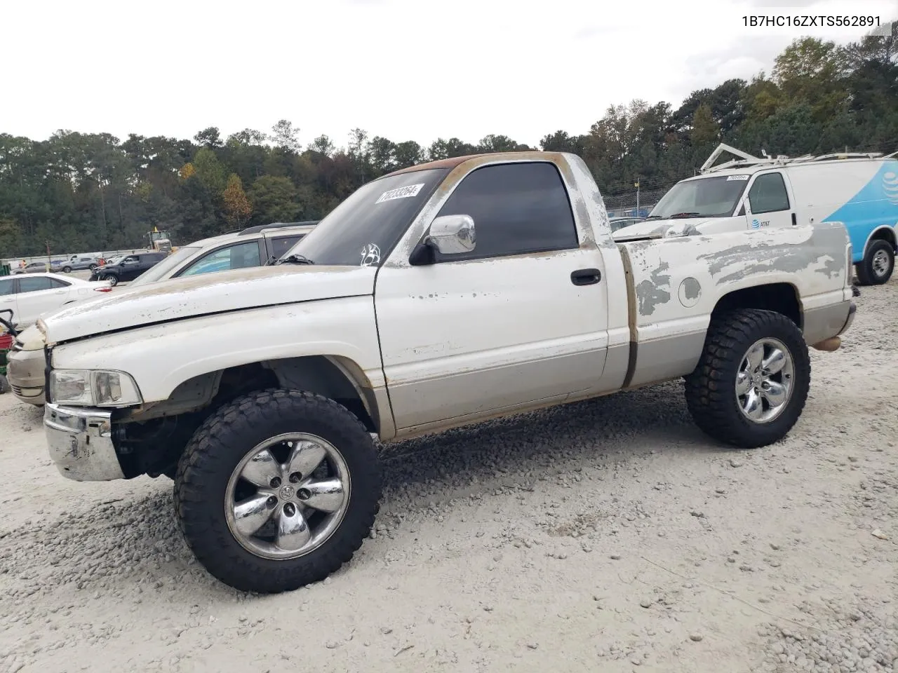 1996 Dodge Ram 1500 VIN: 1B7HC16ZXTS562891 Lot: 78233264