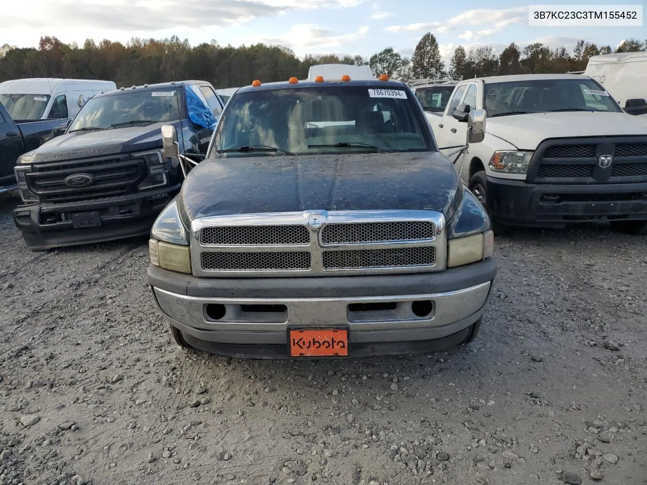 1996 Dodge Ram 2500 VIN: 3B7KC23C3TM155452 Lot: 78670394