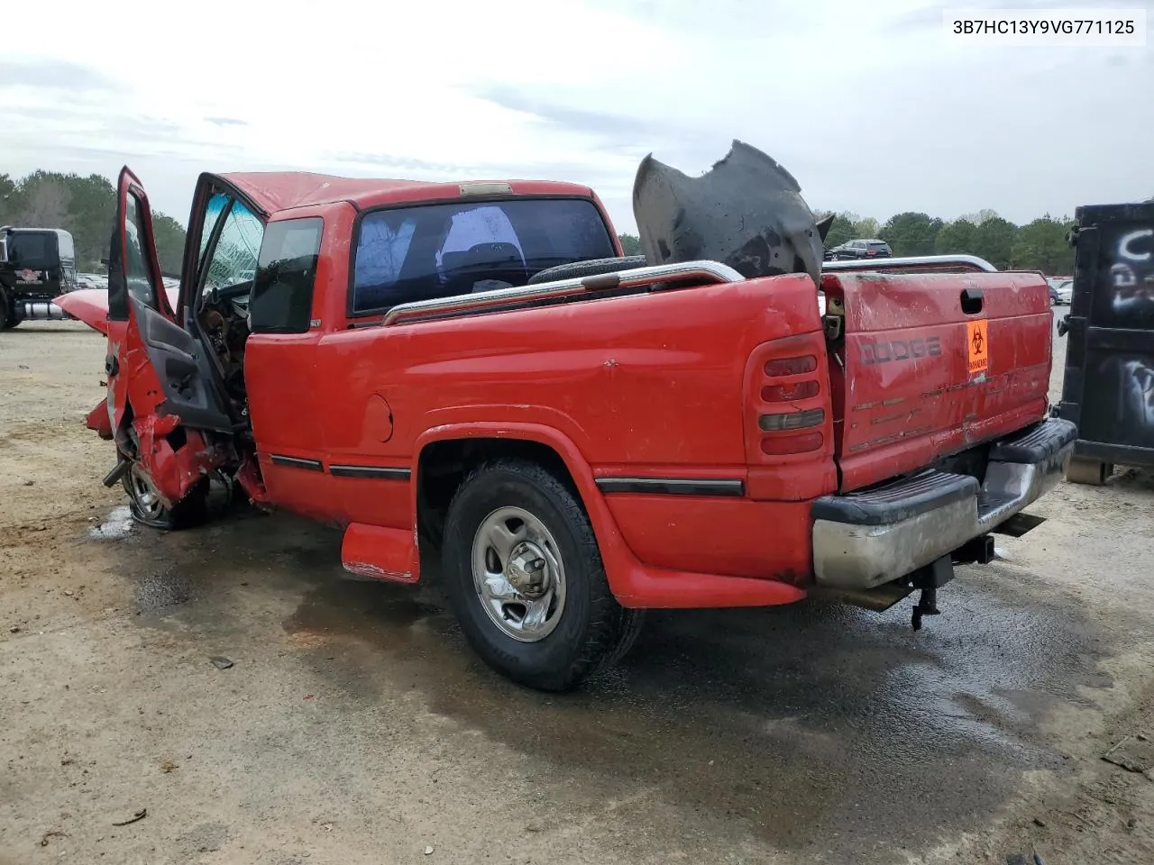 1997 Dodge Ram 1500 VIN: 3B7HC13Y9VG771125 Lot: 44687134