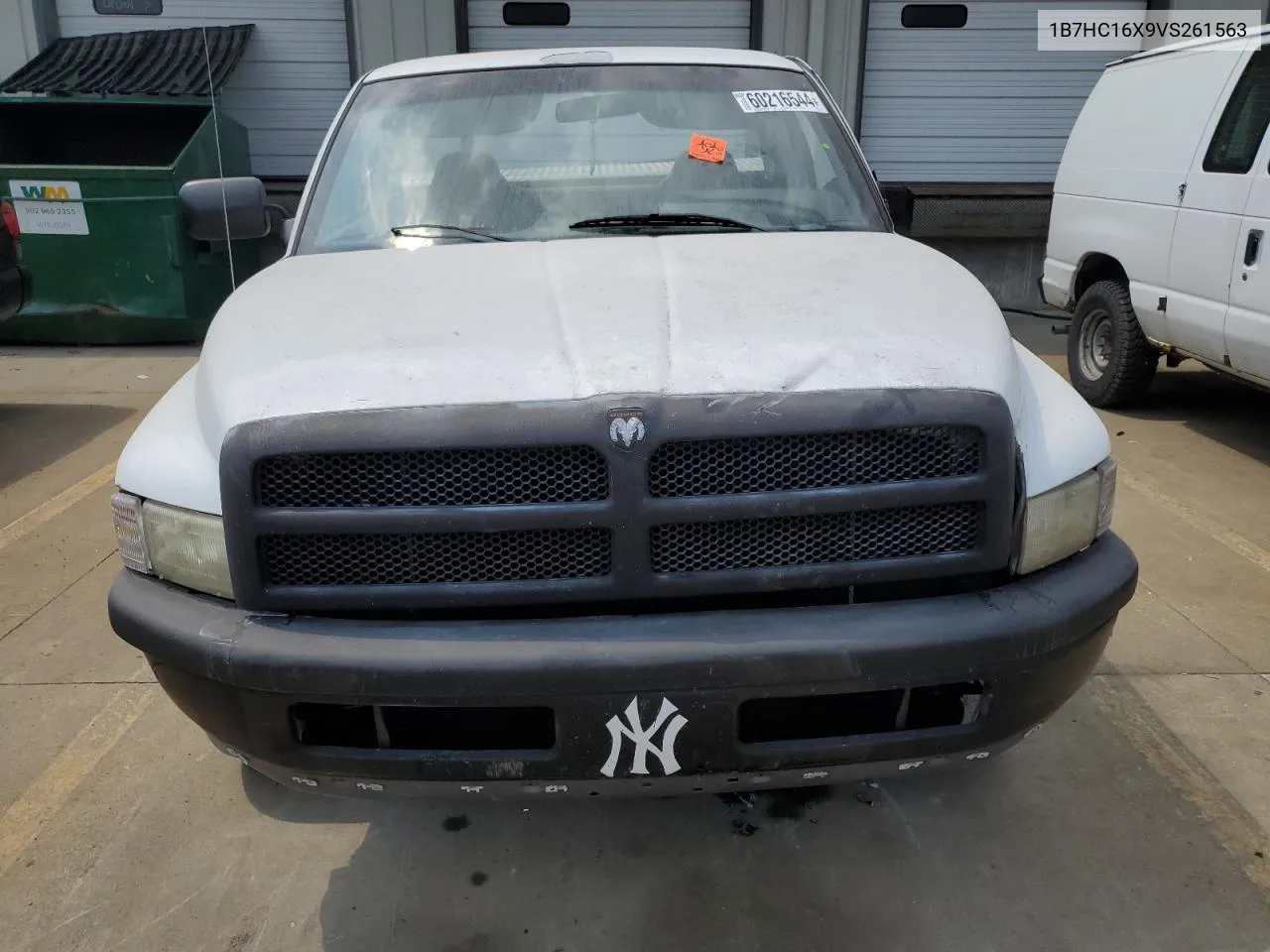 1997 Dodge Ram 1500 VIN: 1B7HC16X9VS261563 Lot: 60216544