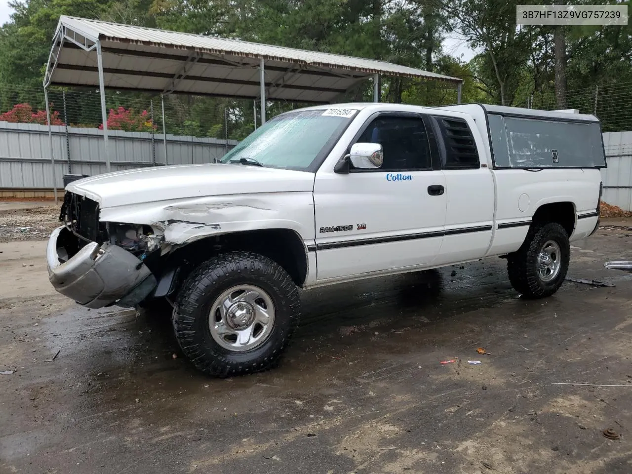 1997 Dodge Ram 1500 VIN: 3B7HF13Z9VG757239 Lot: 70515284