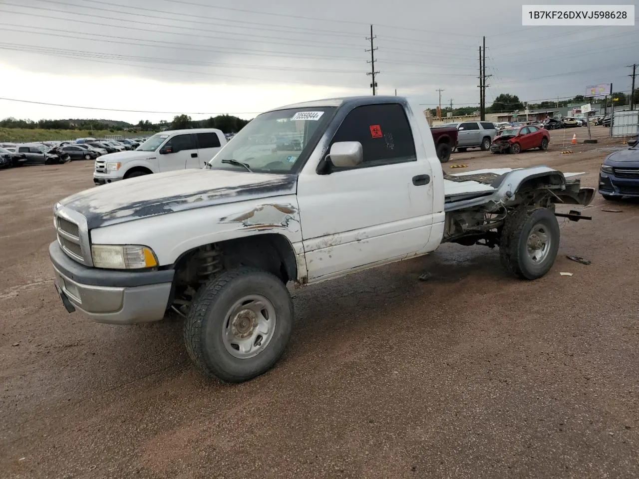 1997 Dodge Ram 2500 VIN: 1B7KF26DXVJ598628 Lot: 70559844