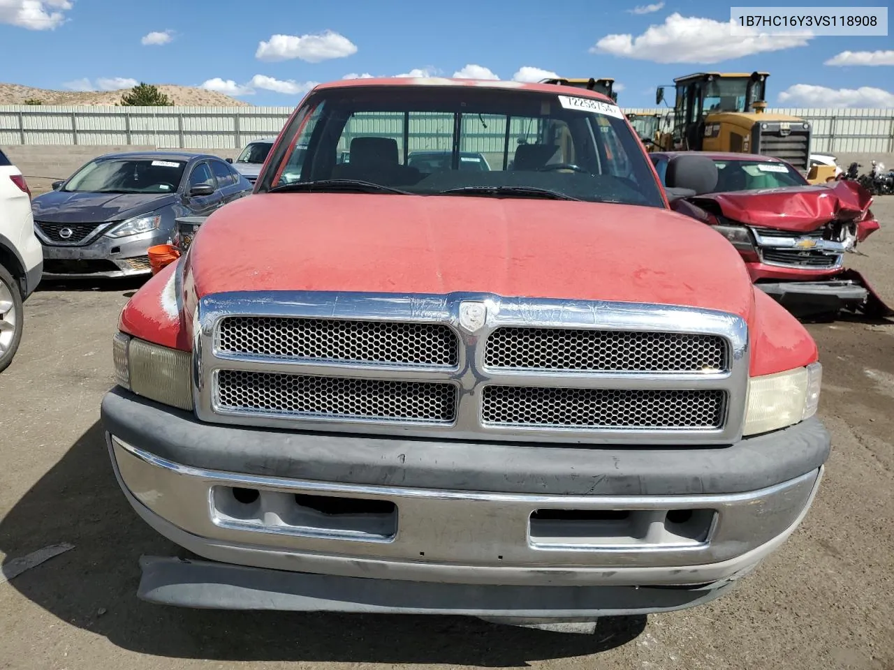 1997 Dodge Ram 1500 VIN: 1B7HC16Y3VS118908 Lot: 72258754