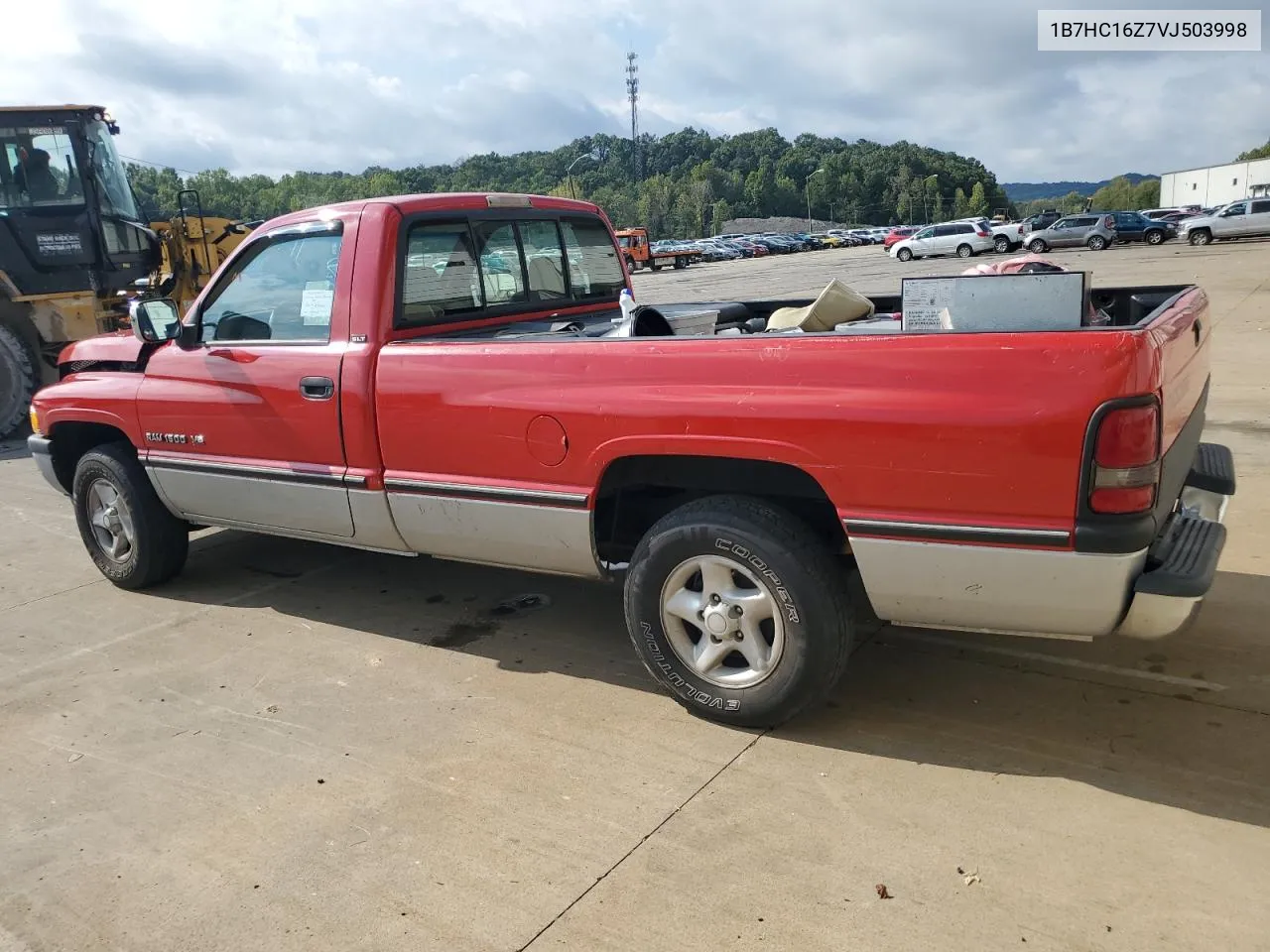 1997 Dodge Ram 1500 VIN: 1B7HC16Z7VJ503998 Lot: 72704674