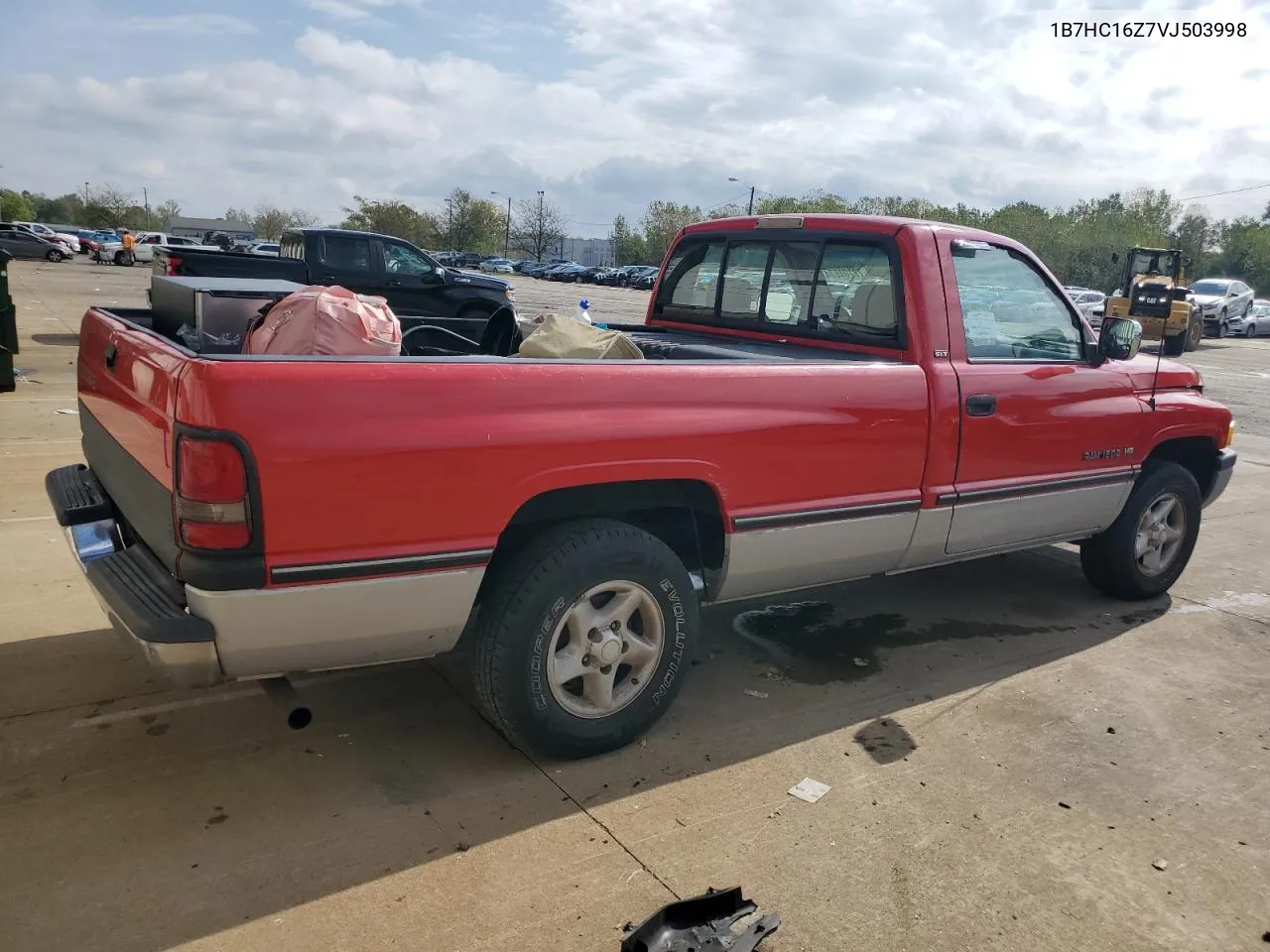 1997 Dodge Ram 1500 VIN: 1B7HC16Z7VJ503998 Lot: 72704674