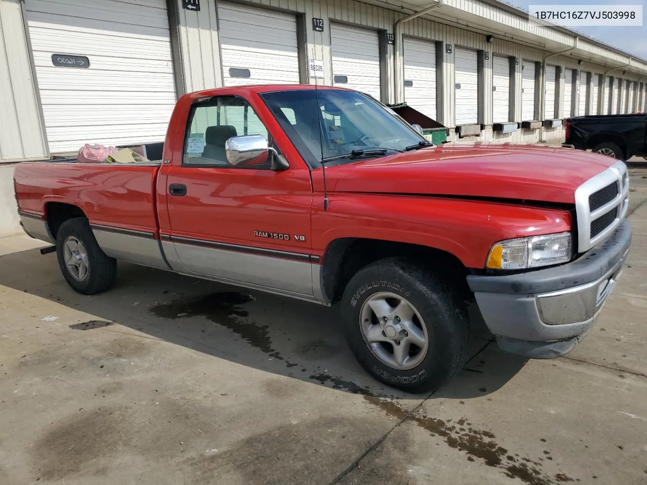 1997 Dodge Ram 1500 VIN: 1B7HC16Z7VJ503998 Lot: 72704674