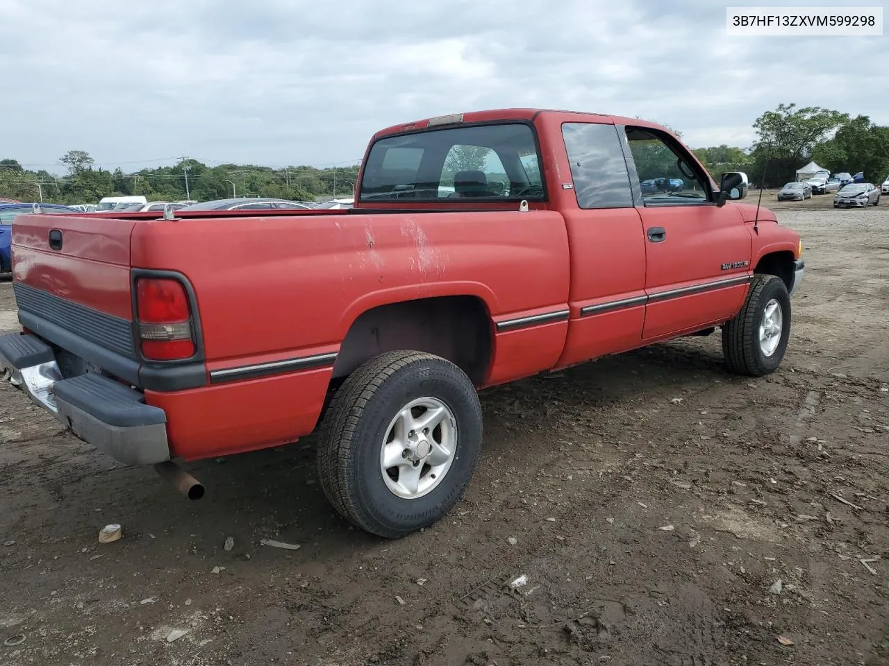 1997 Dodge Ram 1500 VIN: 3B7HF13ZXVM599298 Lot: 74320614