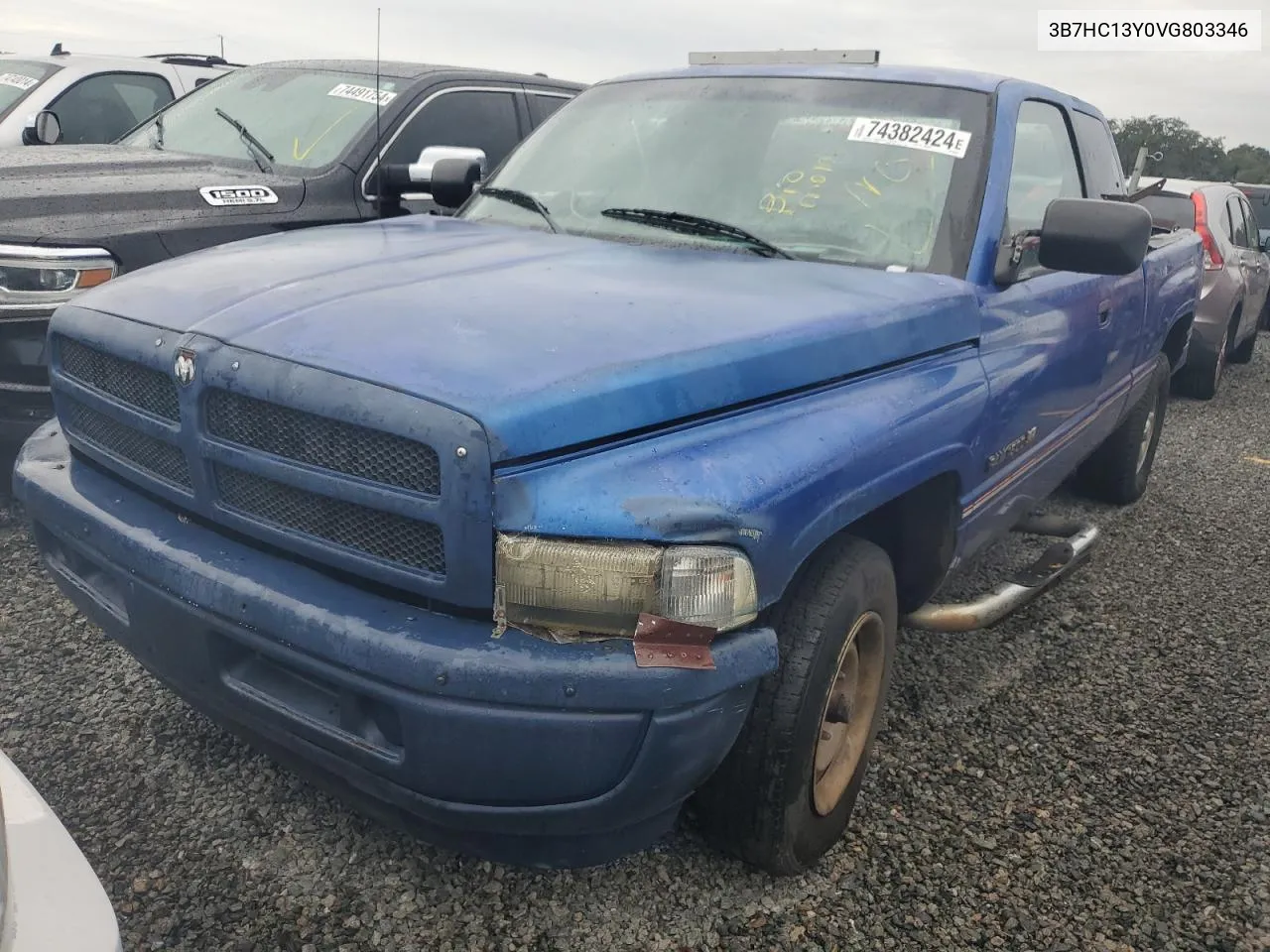 1997 Dodge Ram 1500 VIN: 3B7HC13Y0VG803346 Lot: 74382424