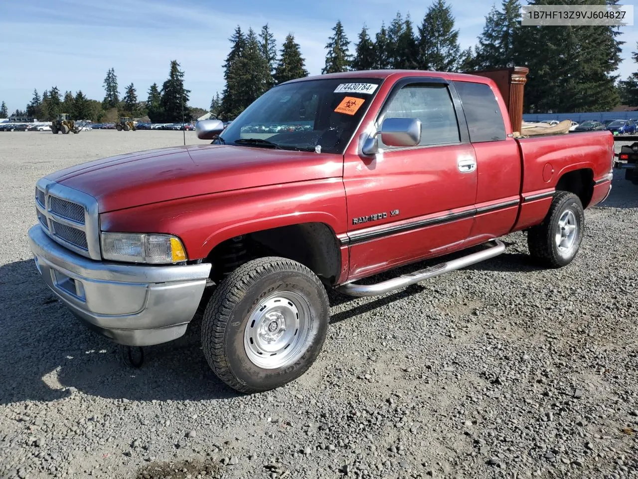 1997 Dodge Ram 1500 VIN: 1B7HF13Z9VJ604827 Lot: 74430784