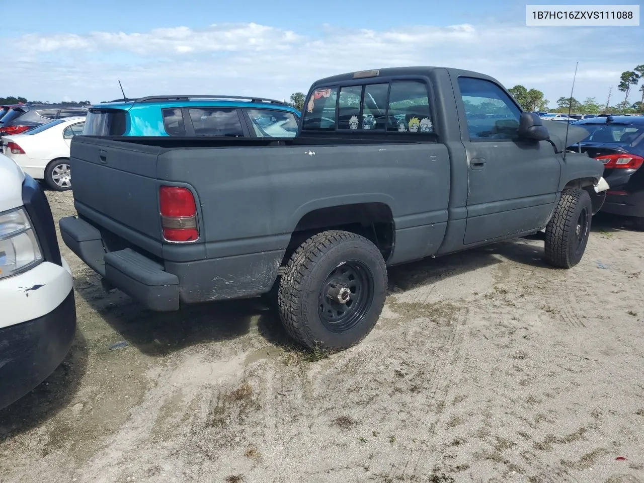 1997 Dodge Ram 1500 VIN: 1B7HC16ZXVS111088 Lot: 78022104