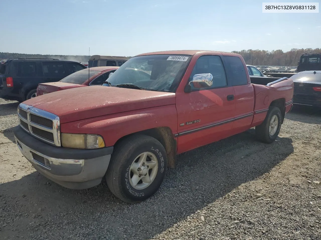 1997 Dodge Ram 1500 VIN: 3B7HC13Z8VG831128 Lot: 78059474