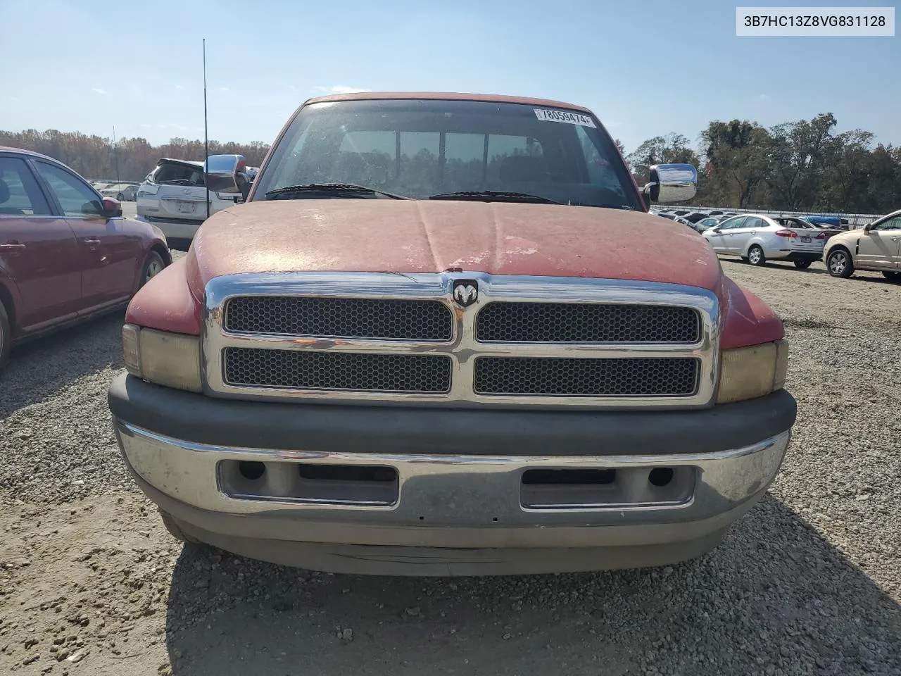 1997 Dodge Ram 1500 VIN: 3B7HC13Z8VG831128 Lot: 78059474