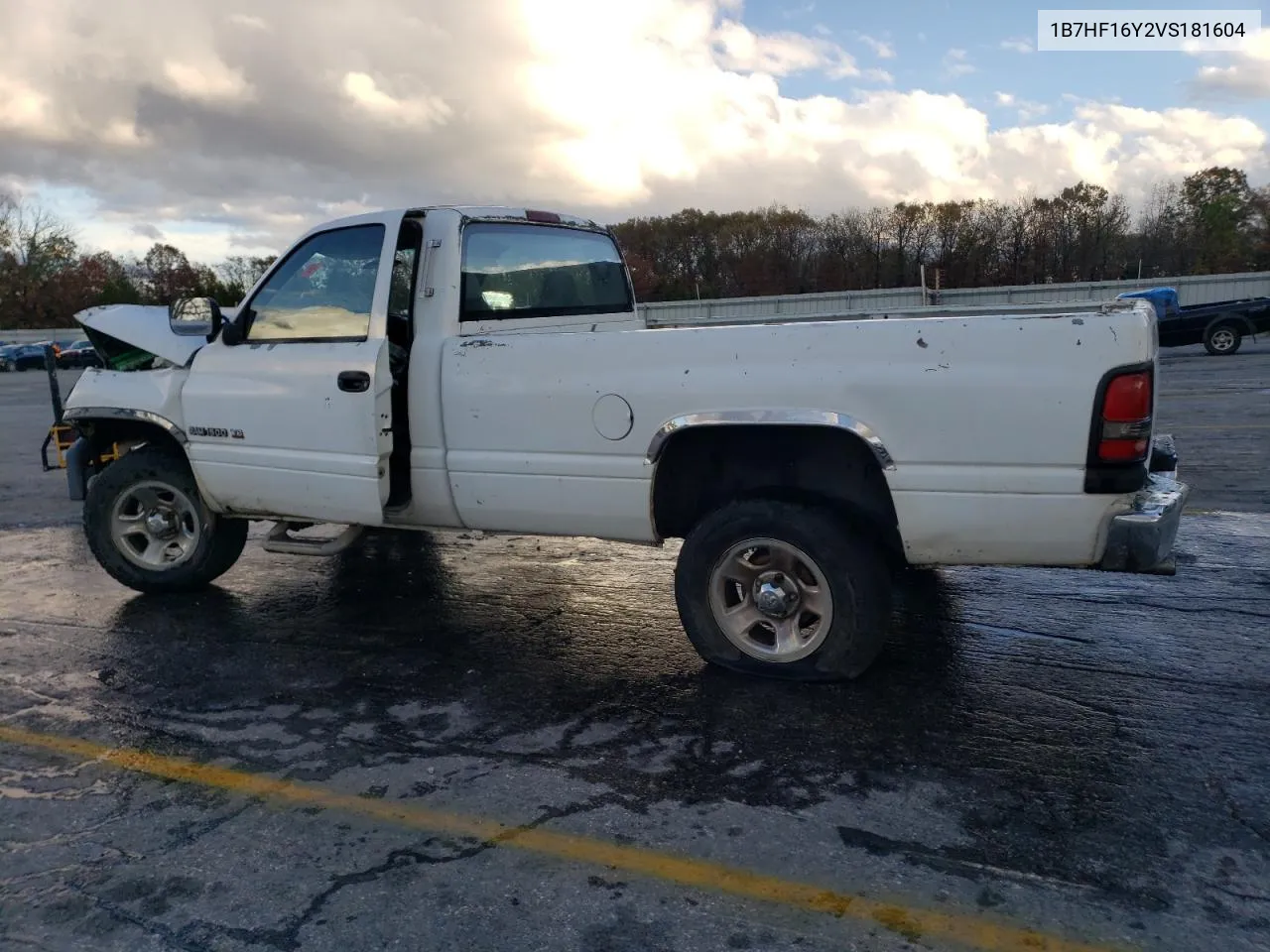 1997 Dodge Ram 1500 VIN: 1B7HF16Y2VS181604 Lot: 79451424