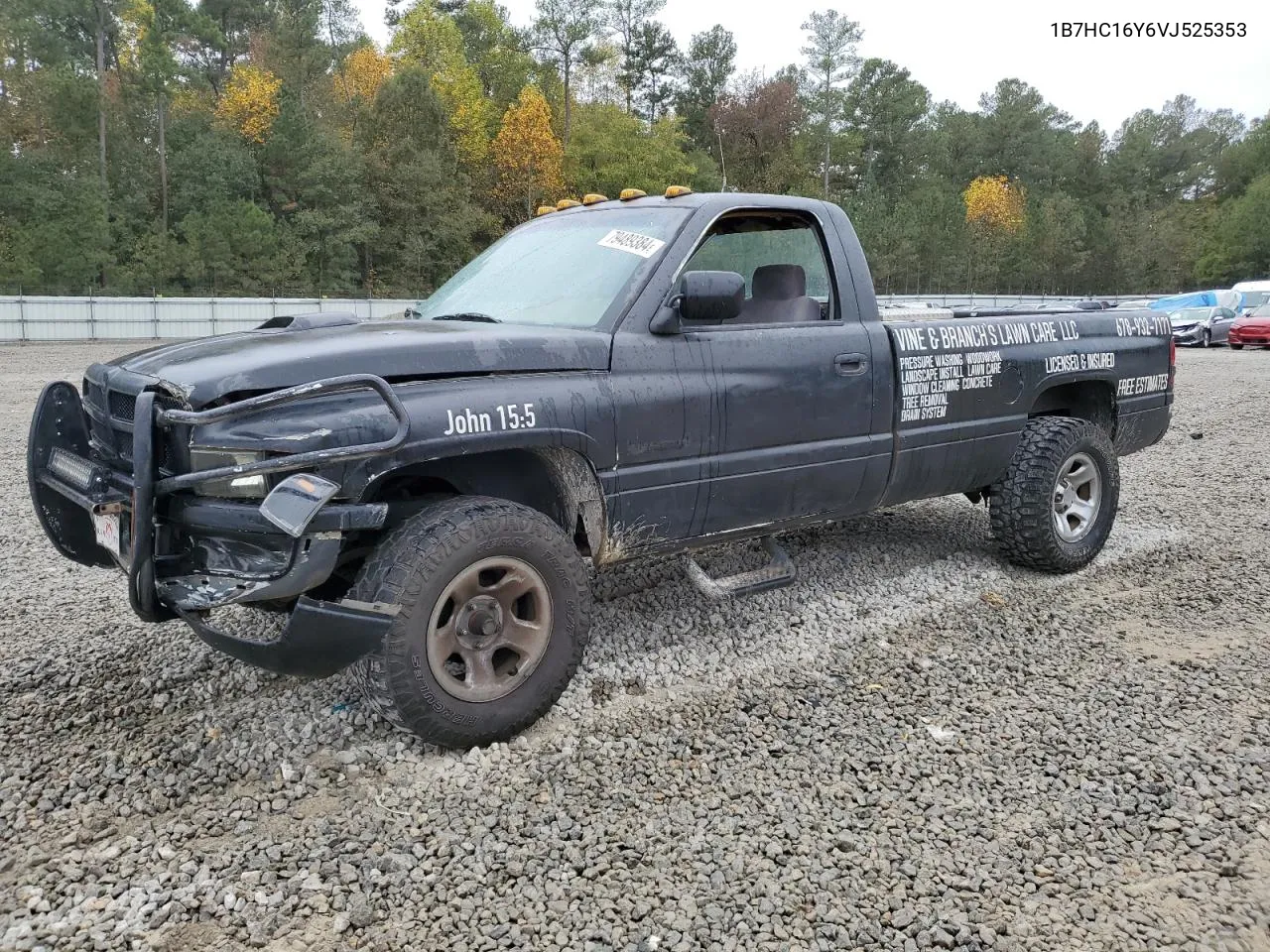 1997 Dodge Ram 1500 VIN: 1B7HC16Y6VJ525353 Lot: 79489384