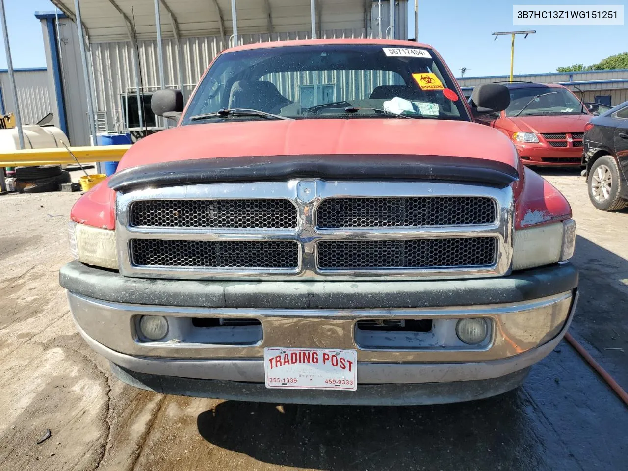 1998 Dodge Ram 1500 VIN: 3B7HC13Z1WG151251 Lot: 56717484