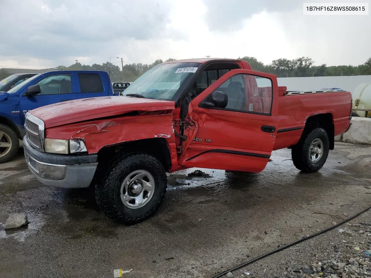 1998 Dodge Ram 1500 VIN: 1B7HF16Z8WS508615 Lot: 64791014