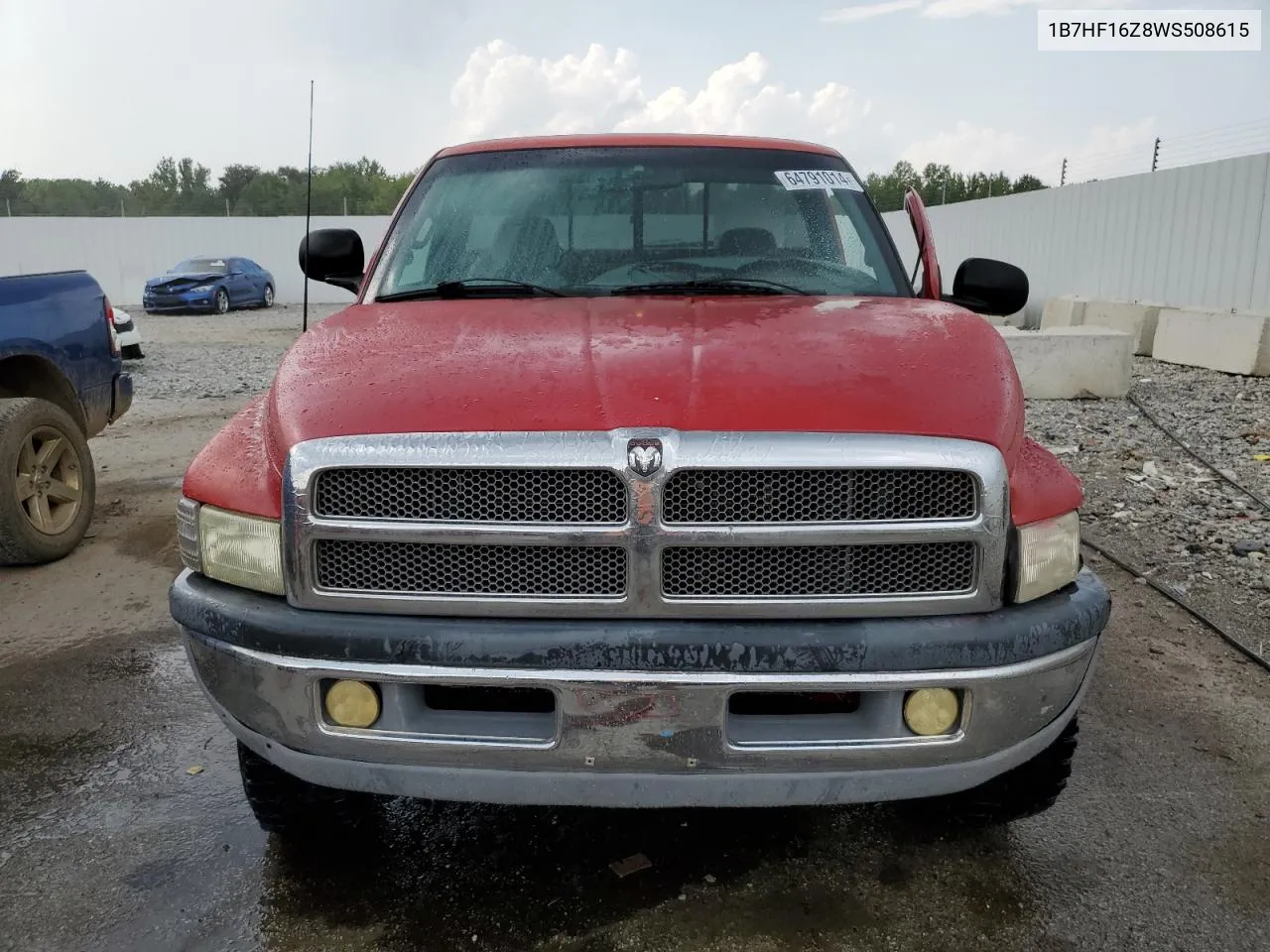 1998 Dodge Ram 1500 VIN: 1B7HF16Z8WS508615 Lot: 64791014