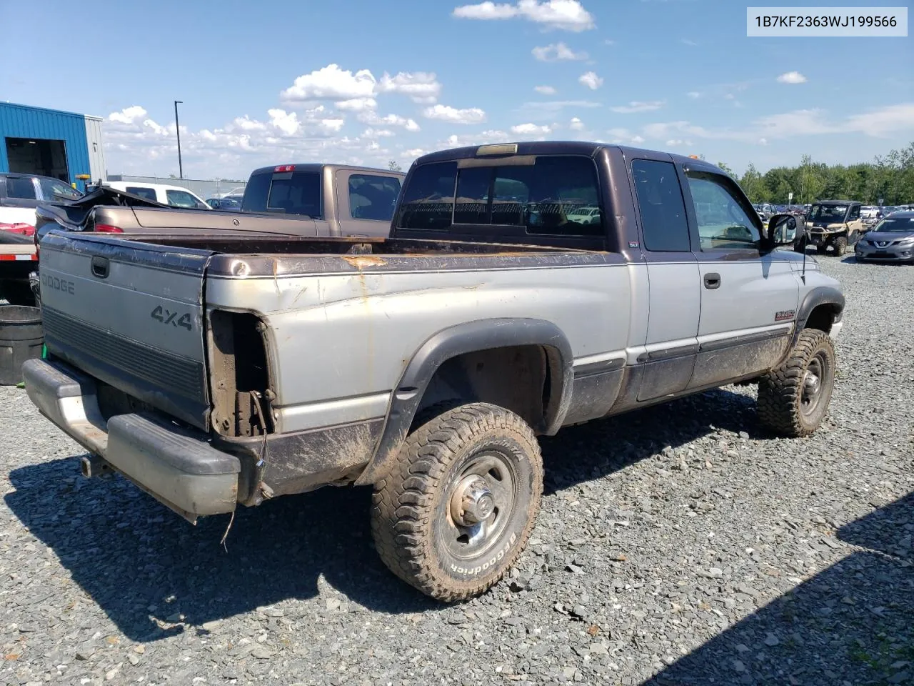 1998 Dodge Ram 2500 VIN: 1B7KF2363WJ199566 Lot: 66666184