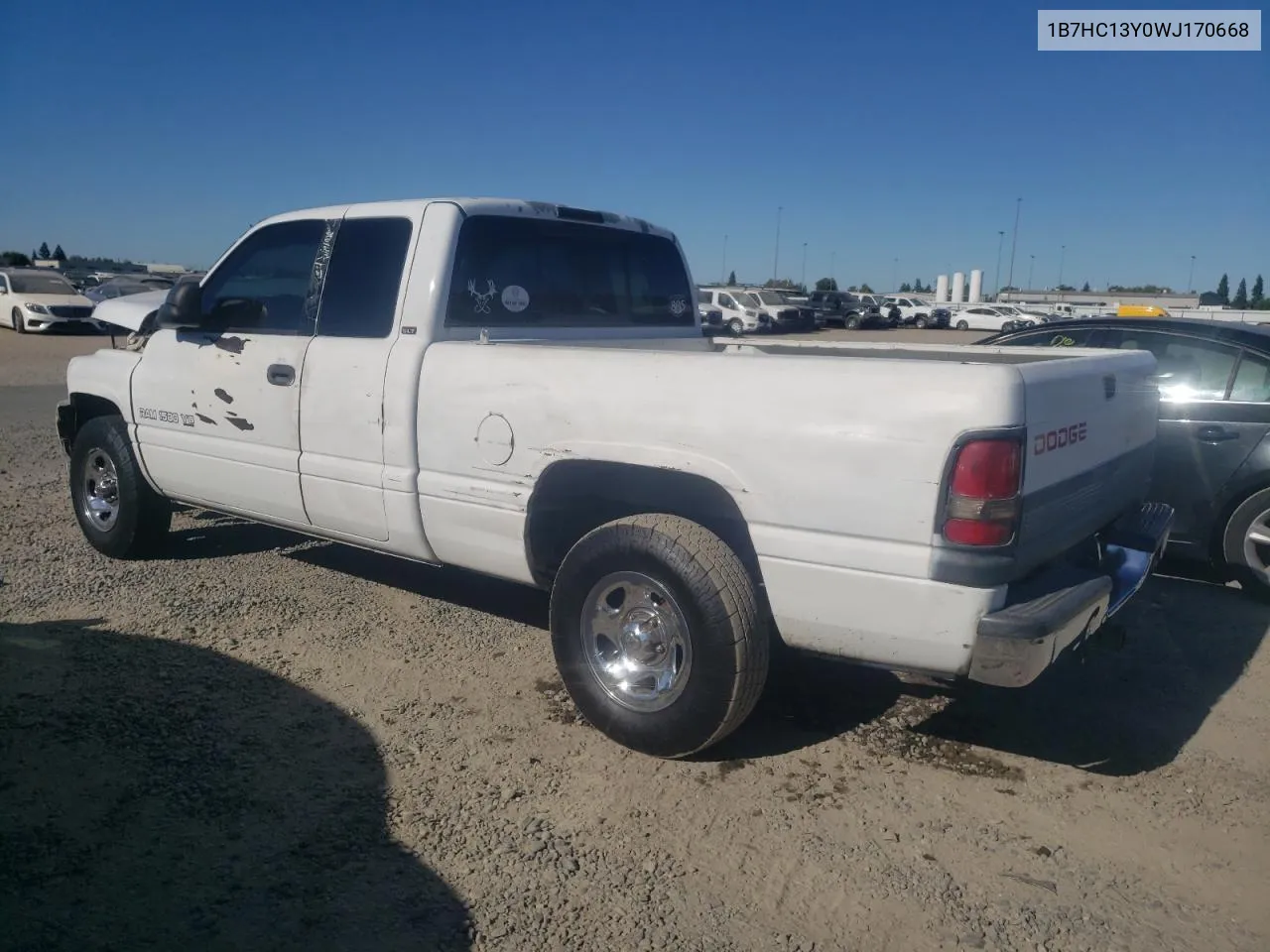 1998 Dodge Ram 1500 VIN: 1B7HC13Y0WJ170668 Lot: 67412374