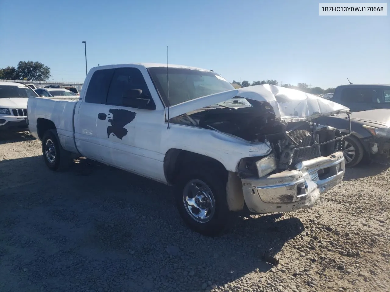 1998 Dodge Ram 1500 VIN: 1B7HC13Y0WJ170668 Lot: 67412374