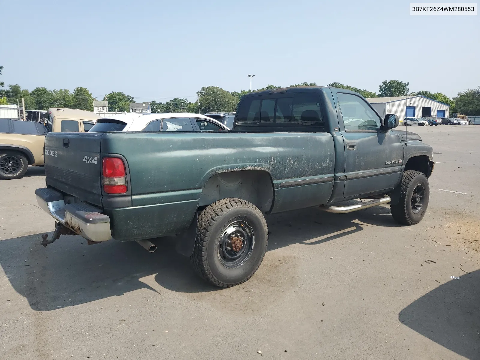 1998 Dodge Ram 2500 VIN: 3B7KF26Z4WM280553 Lot: 67565644