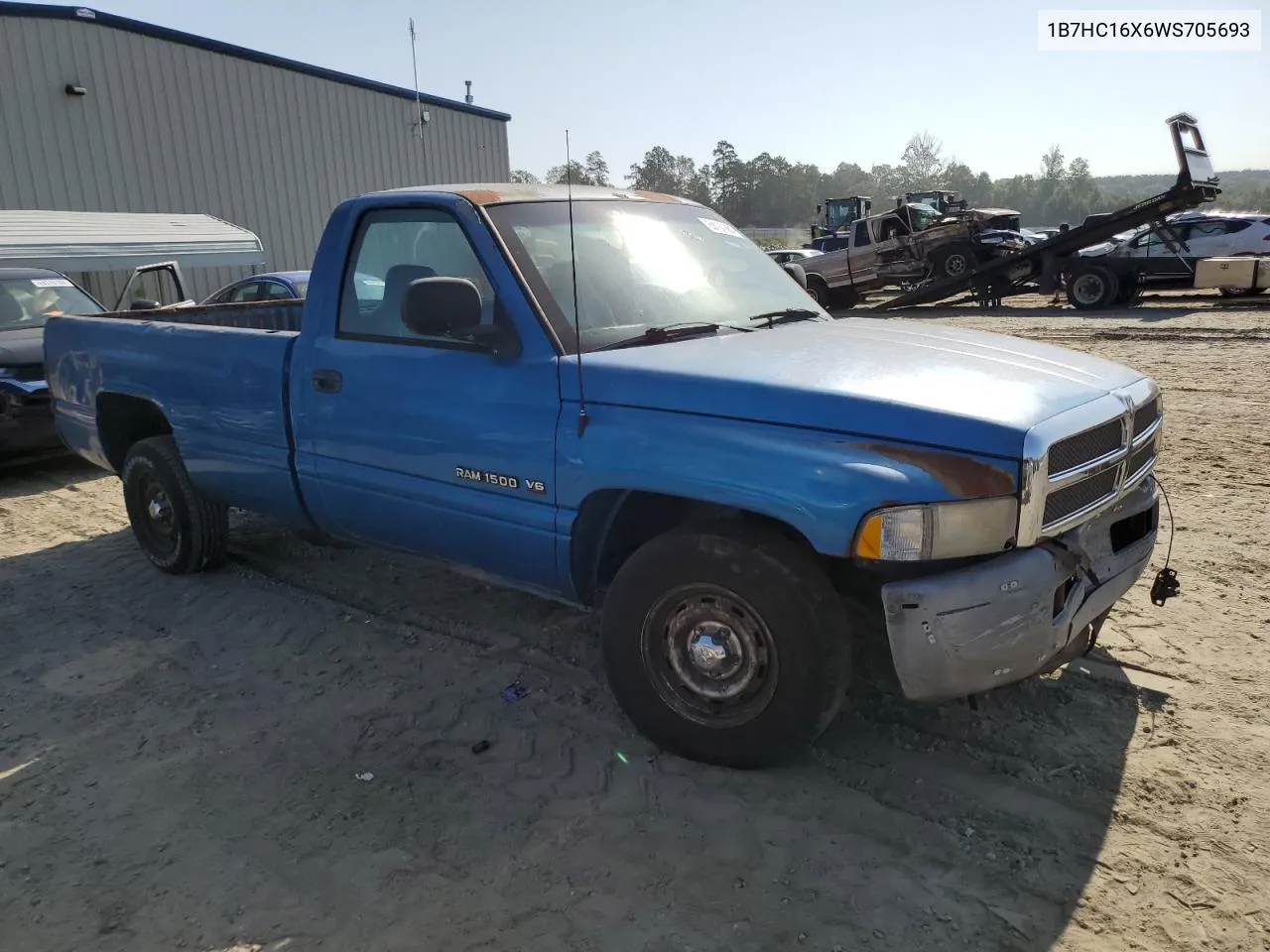 1998 Dodge Ram 1500 VIN: 1B7HC16X6WS705693 Lot: 69197984