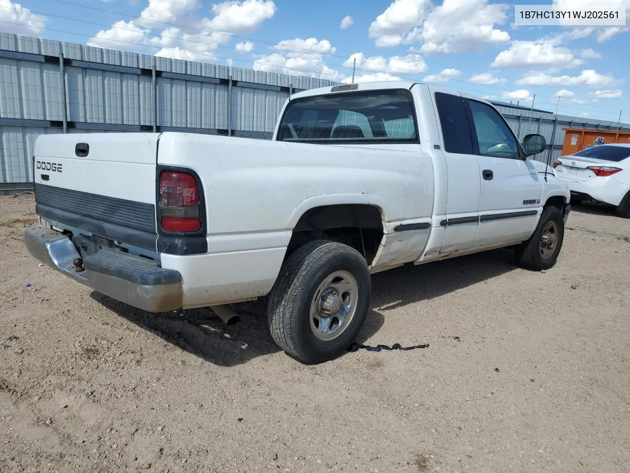 1998 Dodge Ram 1500 VIN: 1B7HC13Y1WJ202561 Lot: 69234504