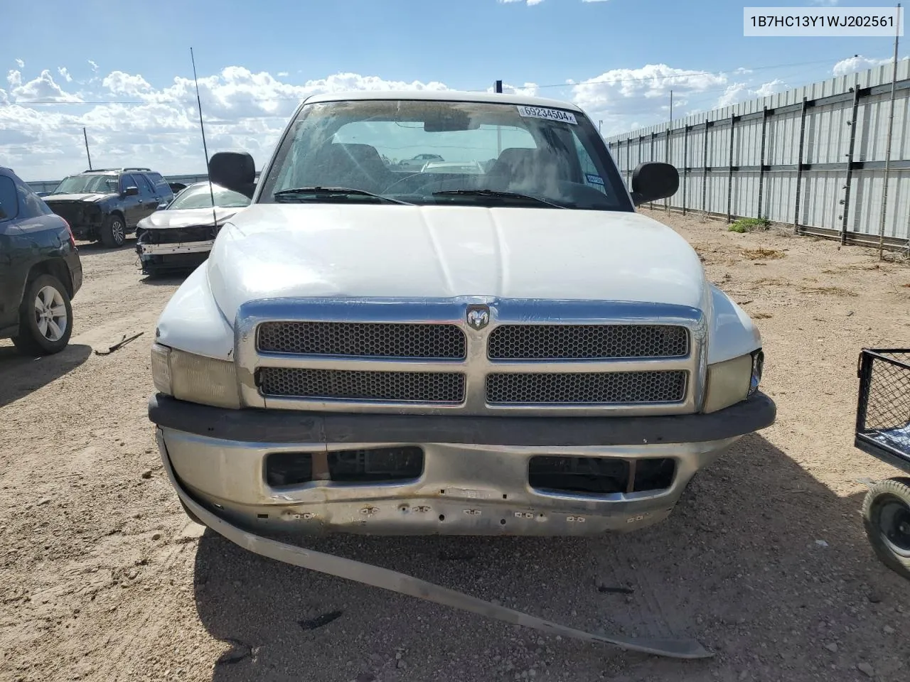 1998 Dodge Ram 1500 VIN: 1B7HC13Y1WJ202561 Lot: 69234504