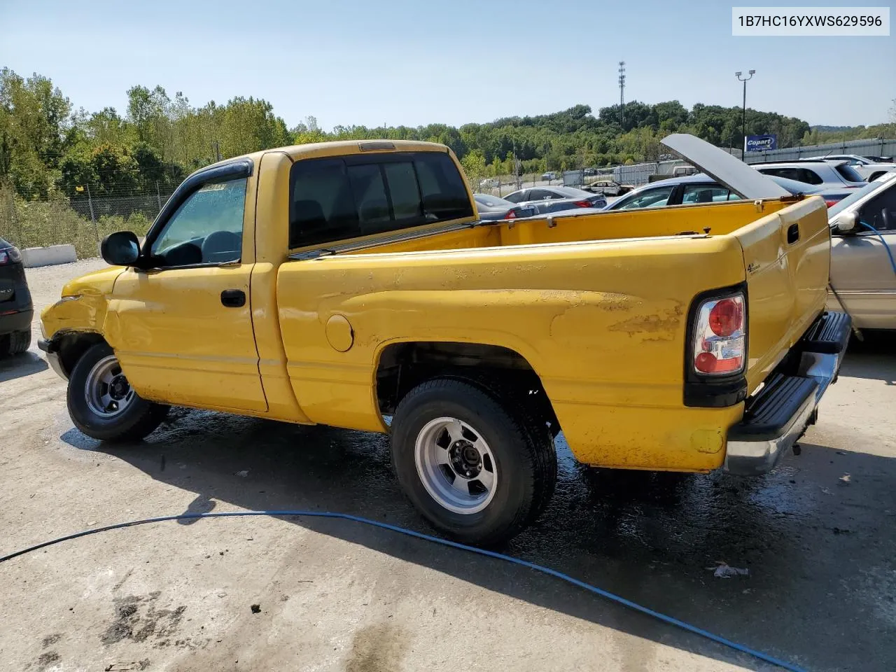 1998 Dodge Ram 1500 VIN: 1B7HC16YXWS629596 Lot: 71104084