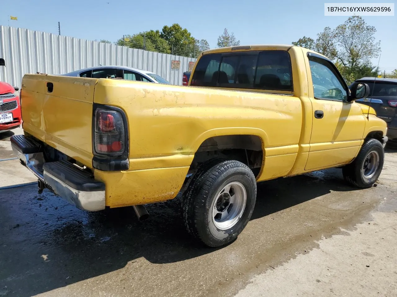 1998 Dodge Ram 1500 VIN: 1B7HC16YXWS629596 Lot: 71104084