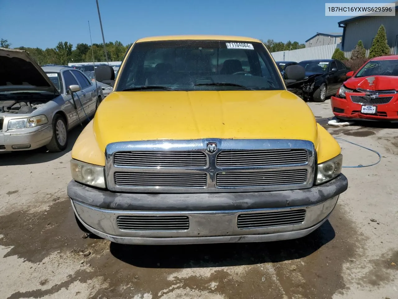 1998 Dodge Ram 1500 VIN: 1B7HC16YXWS629596 Lot: 71104084