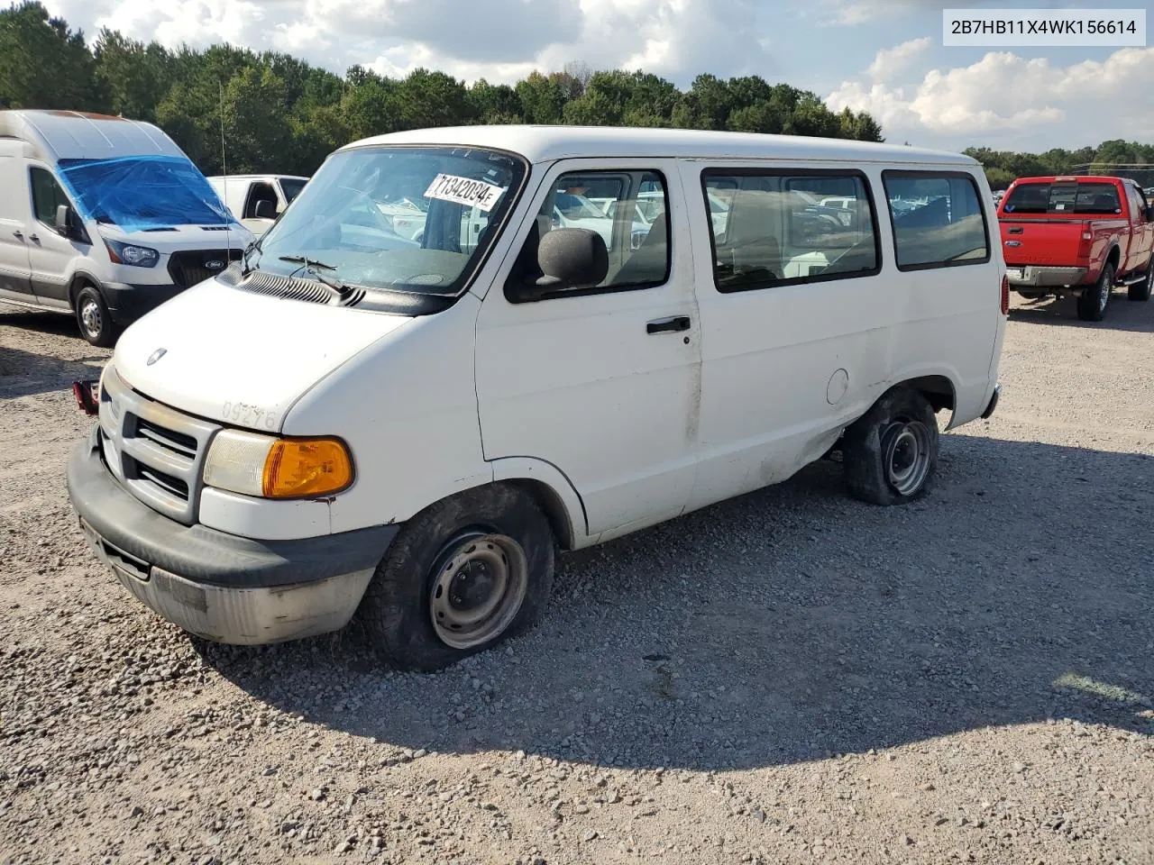 1998 Dodge Ram Van B1500 VIN: 2B7HB11X4WK156614 Lot: 71342094