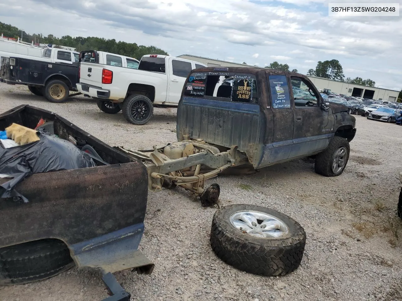 1998 Dodge Ram 1500 VIN: 3B7HF13Z5WG204248 Lot: 71543434