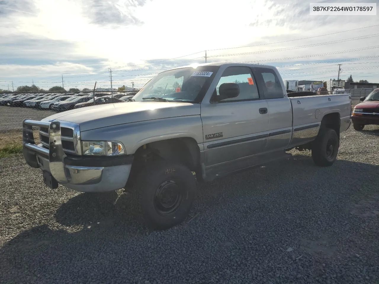 1998 Dodge Ram 2500 VIN: 3B7KF2264WG178597 Lot: 71855324